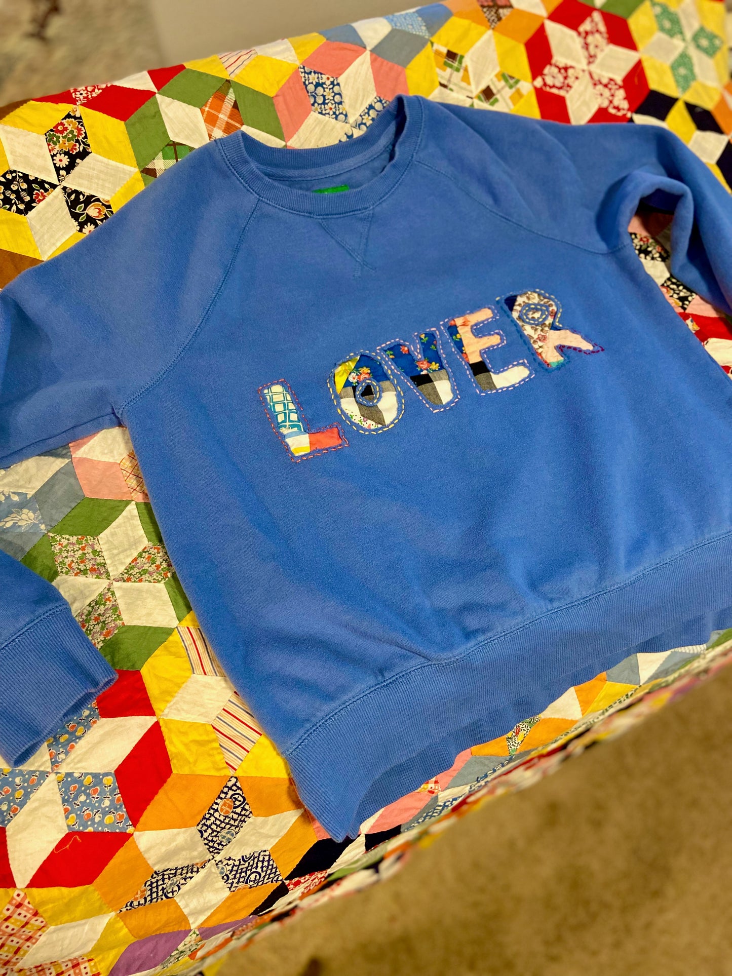 Lover Reverse Appliqué Sweater