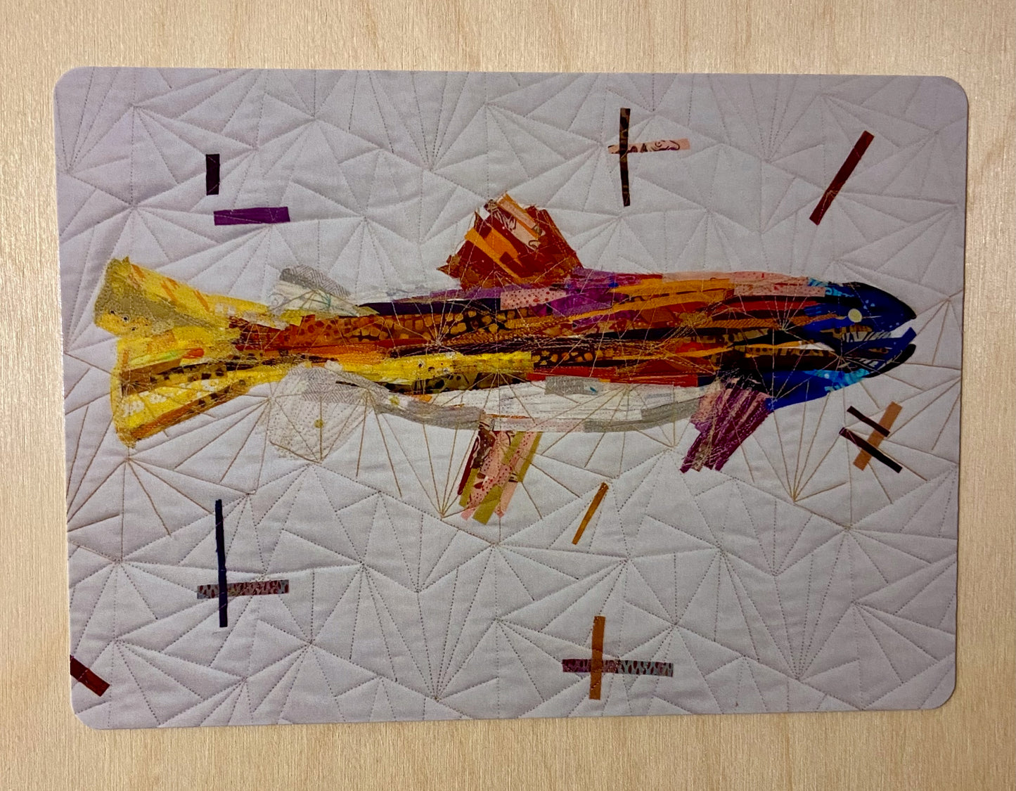 Printed Rainbow Fish Postcard