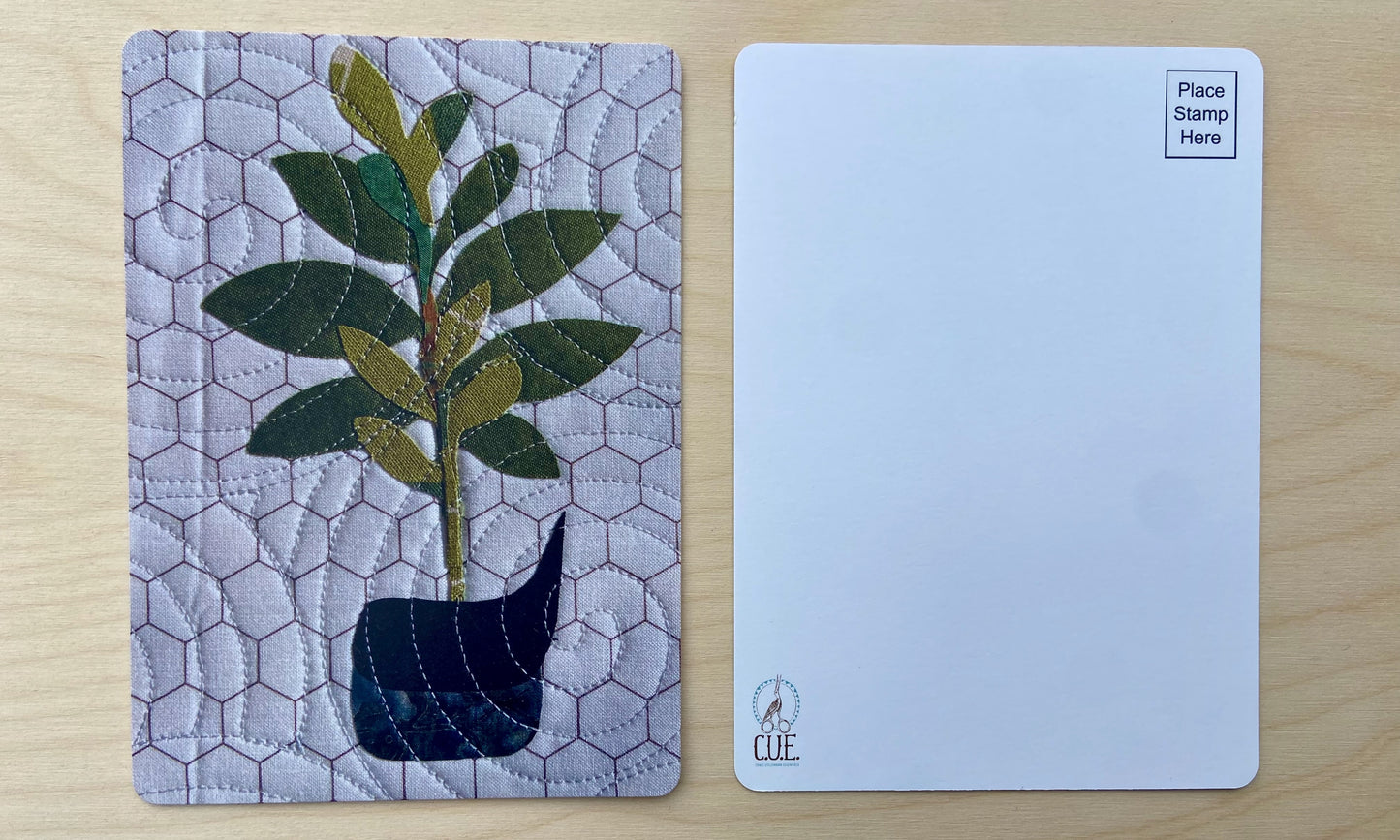 Printed Quilted Postcard