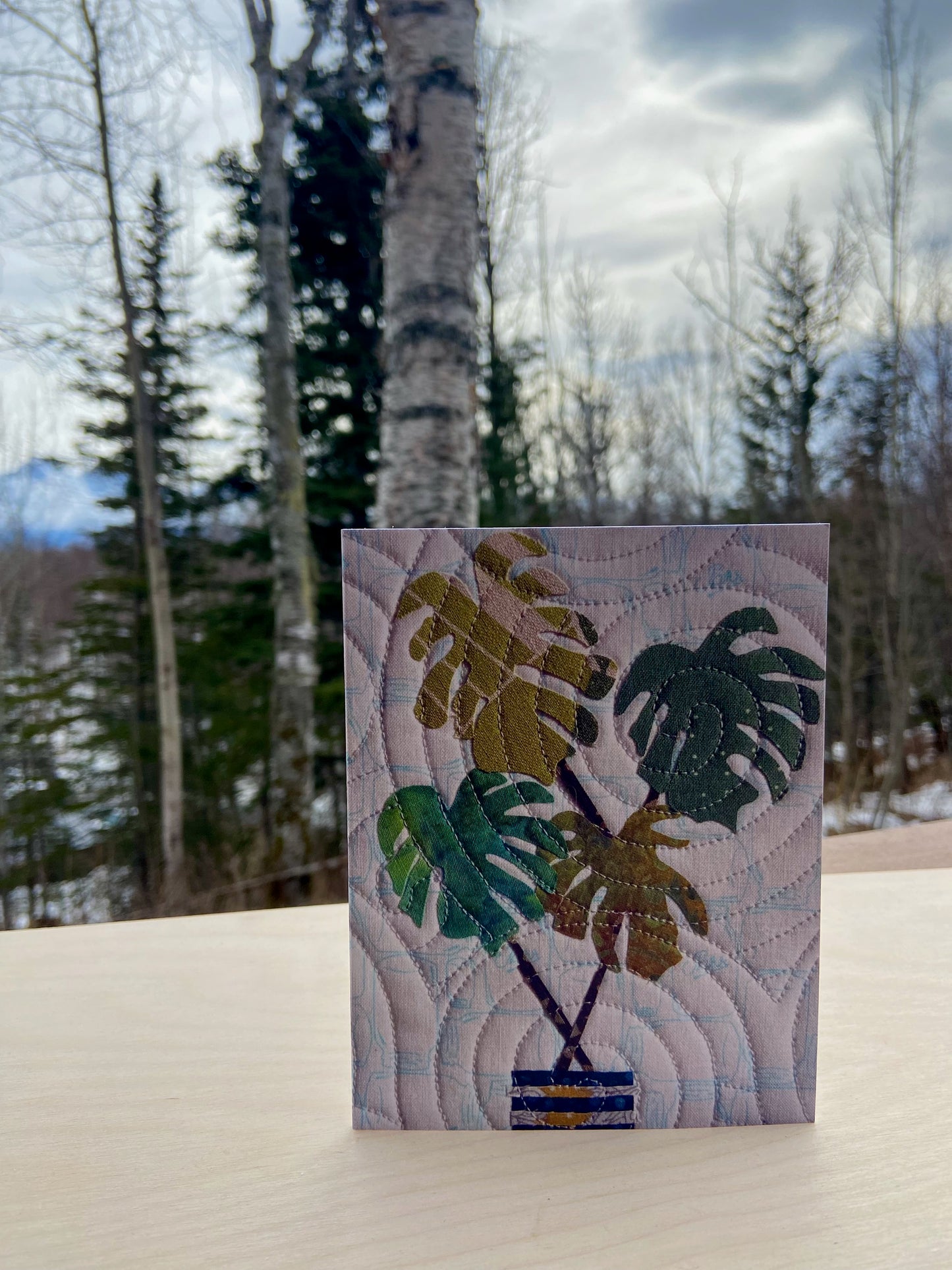 Monstera Plant Note Card