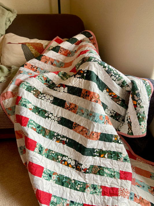 The Iris quilt- Floral